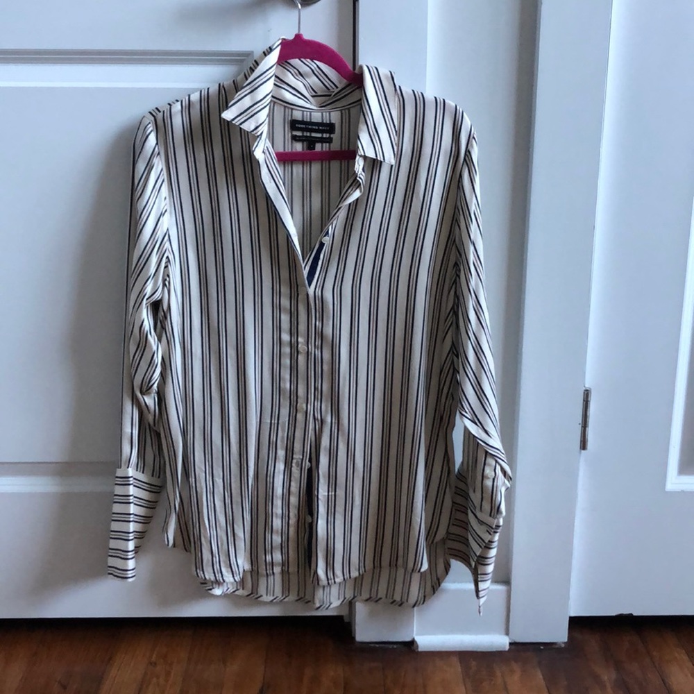 Something navy button down